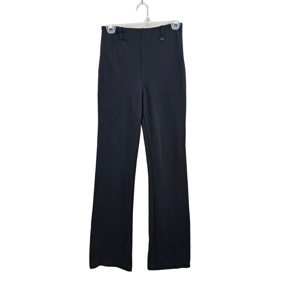 Lysse Ponte Baby Bootcut Black High Rise Flared Leg Pants Size Stretch Pull On S